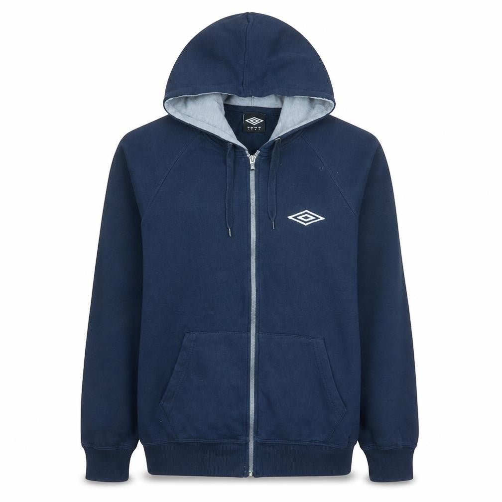 Mens UK Size L Umbro Blue Full Zip Hoodie