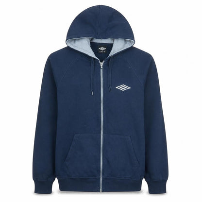 Mens UK Size L Umbro Blue Full Zip Hoodie