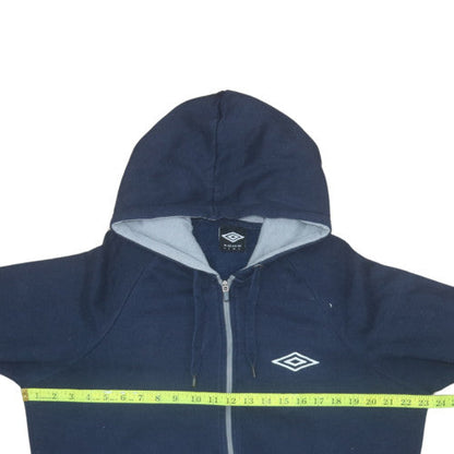 Mens UK Size L Umbro Blue Full Zip Hoodie