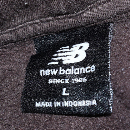 Womens UK Size L New Balance Brown Pullover Hoodie