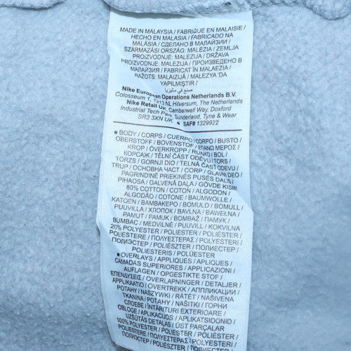 Mens UK Size L Nike Grey Pullover Hoodie