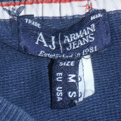 Mens UK Size M Armani Jeans Blue Pullover Sweatshirt