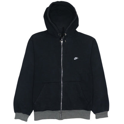 Mens UK Size L Nike Black Full Zip Hoodie