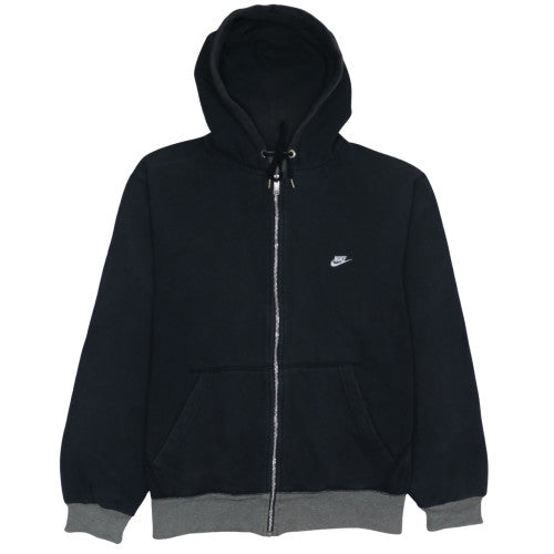 Mens UK Size L Nike Black Full Zip Hoodie