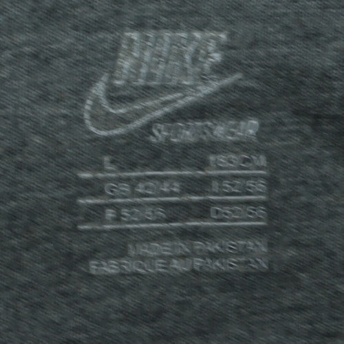 Mens UK Size L Nike Black Full Zip Hoodie