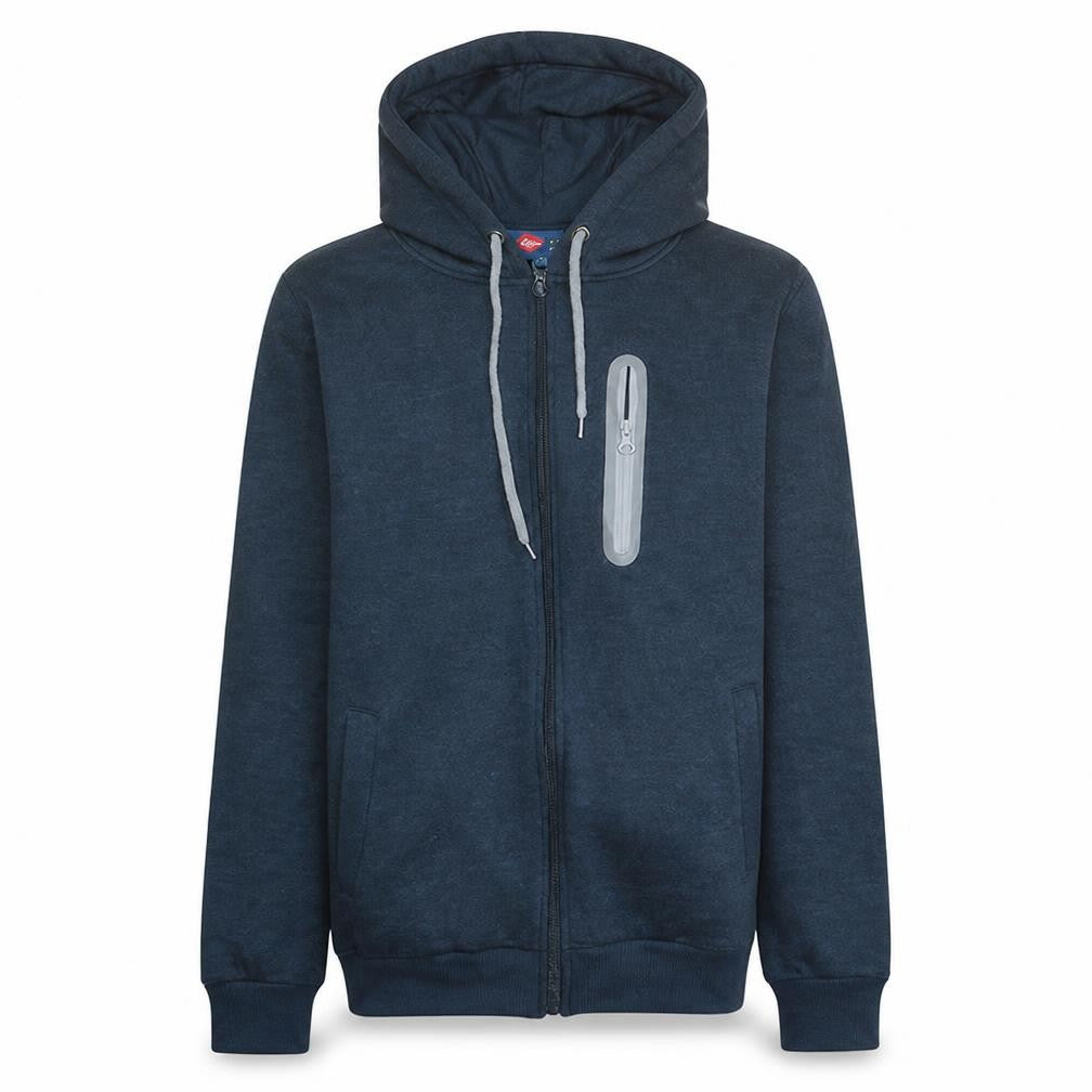 Mens UK Size S Lee Cooper Blue Full Zip Hoodie