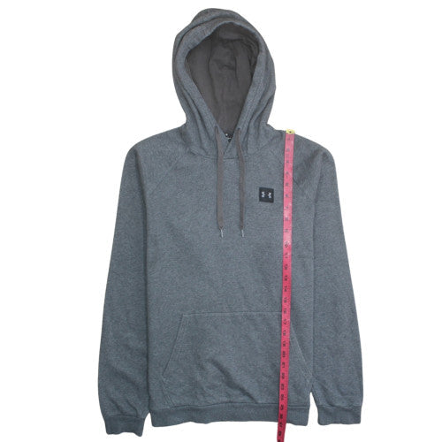 Mens UK Size L Under armour Grey Pullover Hoodie