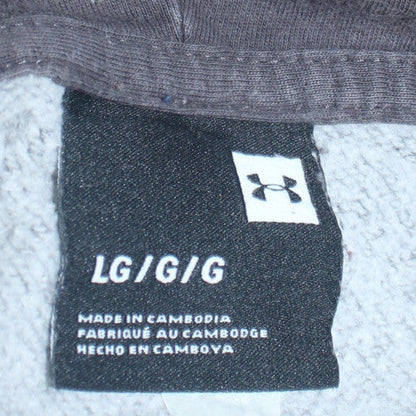 Mens UK Size L Under armour Grey Pullover Hoodie