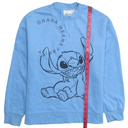Womens UK Size XS Disney Blue Pullover Sweatshirt