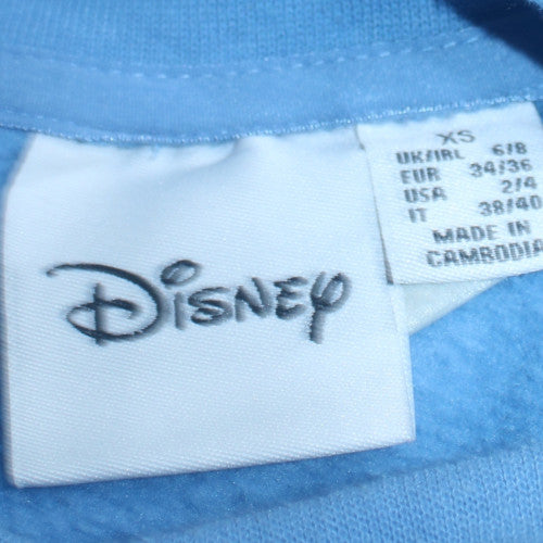Womens UK Size XS Disney Blue Pullover Sweatshirt
