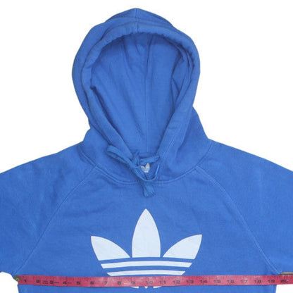 Mens UK Size S adidas Blue Pullover Hoodie
