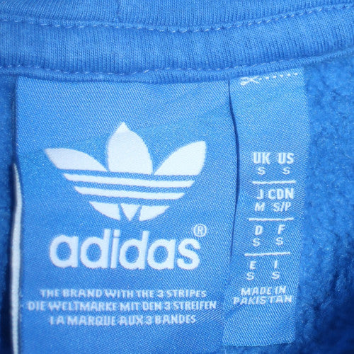 Mens UK Size S adidas Blue Pullover Hoodie