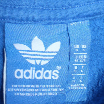 Mens UK Size S adidas Blue Pullover Hoodie