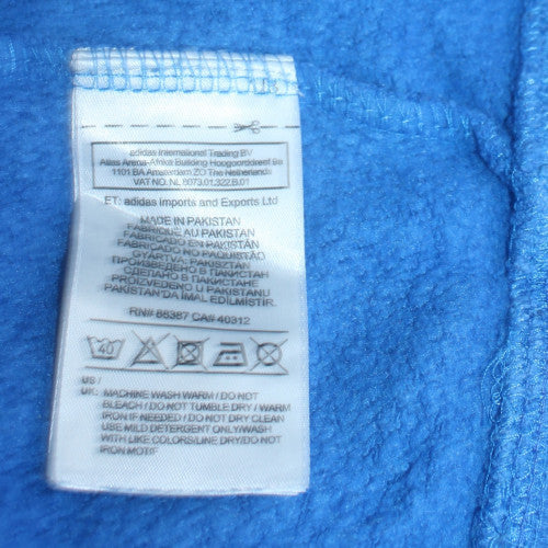 Mens UK Size S adidas Blue Pullover Hoodie