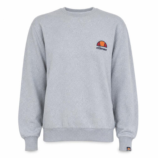 Front view of Ellesse Women's Grey Cotton Blend Pullover Sweatshirt, size S