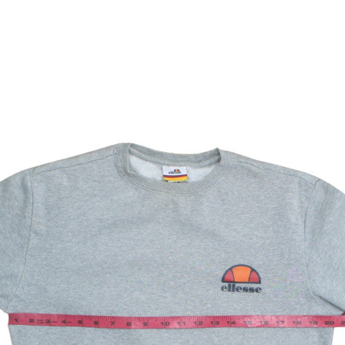 Womens UK Size S ellesse Grey Pullover Sweatshirt