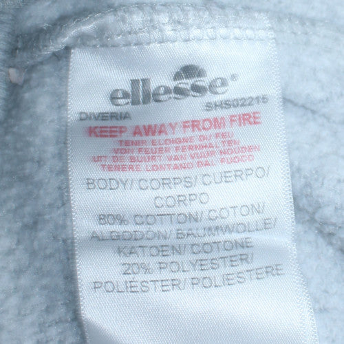 Womens UK Size S ellesse Grey Pullover Sweatshirt