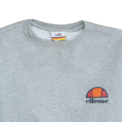 Womens UK Size S ellesse Grey Pullover Sweatshirt