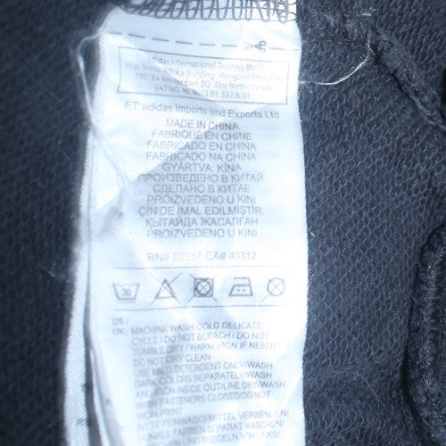 Mens UK Size L adidas Black Pullover Hoodie