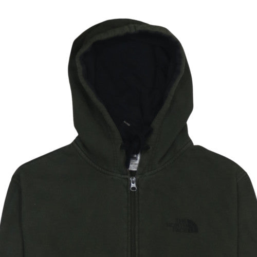 Mens UK Size S The North Face Green Full Zip Hoodie