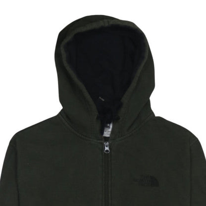 Mens UK Size S The North Face Green Full Zip Hoodie