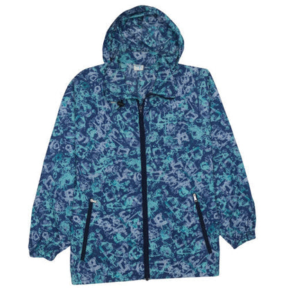Decathlon Men's Blue Windbreaker Jacket M Hooded Lightweight Casual