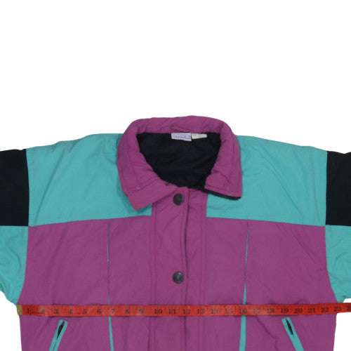 Womens UK Size 14 Golden Team Multicoloured Puffer Jacket