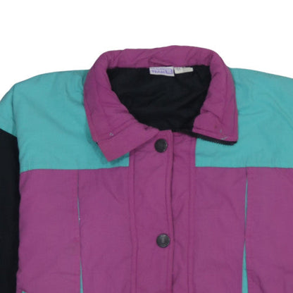Womens UK Size 14 Golden Team Multicoloured Puffer Jacket