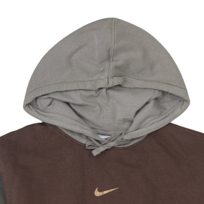 Womens UK Size L Nike Brown Pullover Hoodie