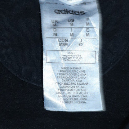Mens UK Size M adidas Black Pullover Sweatshirt