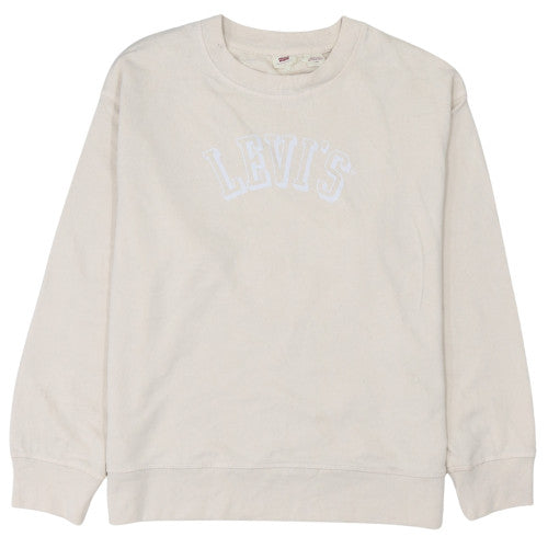 Womens UK Size L Levi's Beige Pullover Sweatshirt