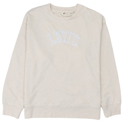 Womens UK Size L Levi's Beige Pullover Sweatshirt