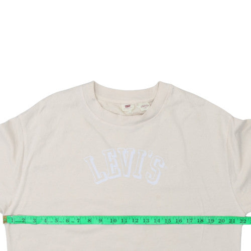 Womens UK Size L Levi's Beige Pullover Sweatshirt