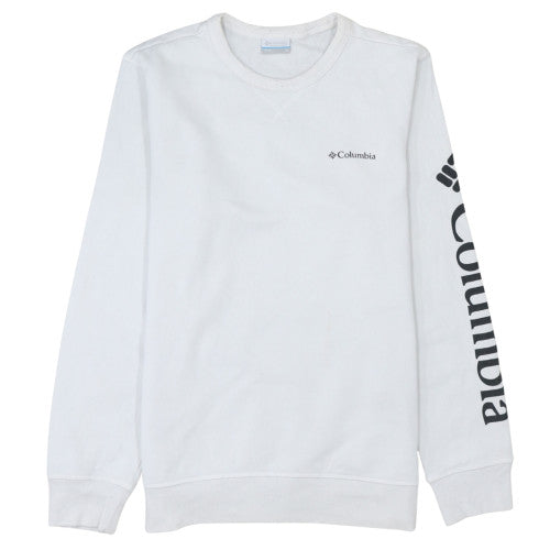 Mens UK Size S Columbia White Pullover Sweatshirt