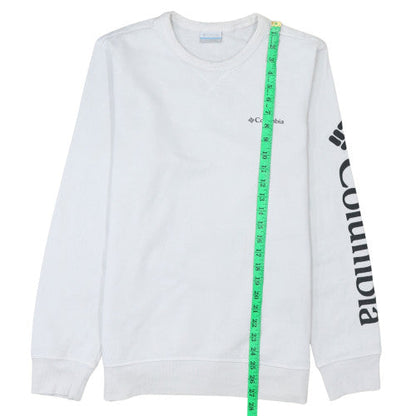 Mens UK Size S Columbia White Pullover Sweatshirt