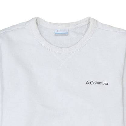 Mens UK Size S Columbia White Pullover Sweatshirt