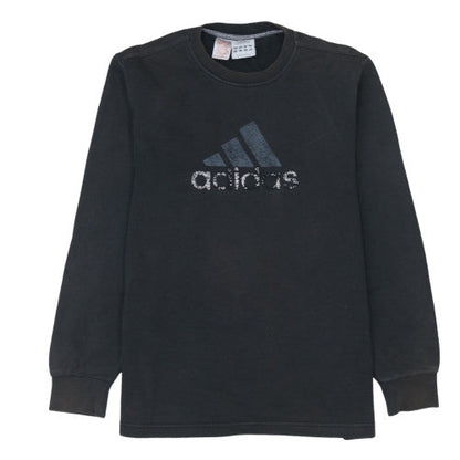 Womens UK Size 14 adidas Black Pullover Sweatshirt