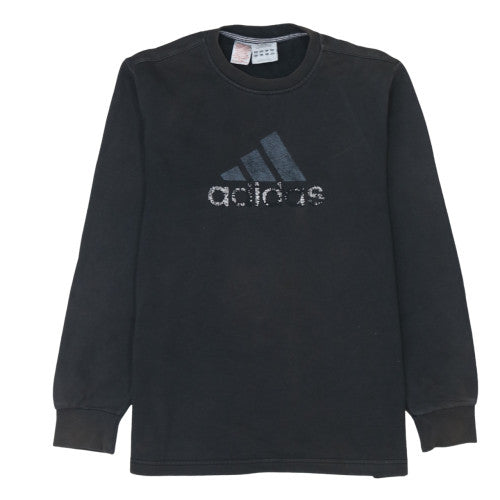 Womens UK Size 14 adidas Black Pullover Sweatshirt