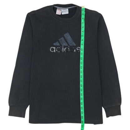 Womens UK Size 14 adidas Black Pullover Sweatshirt
