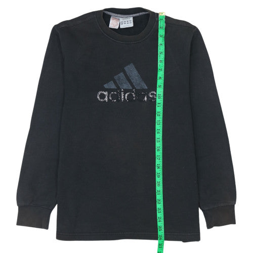 Womens UK Size 14 adidas Black Pullover Sweatshirt