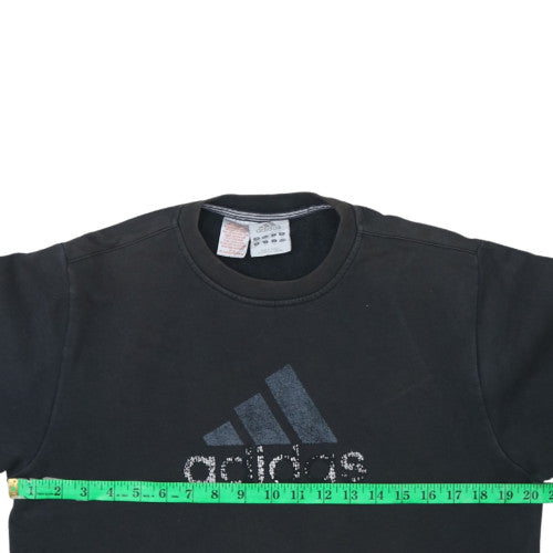 Womens UK Size 14 adidas Black Pullover Sweatshirt