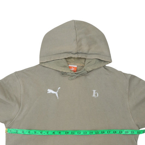 Mens UK Size M PUMA Beige Pullover Hoodie