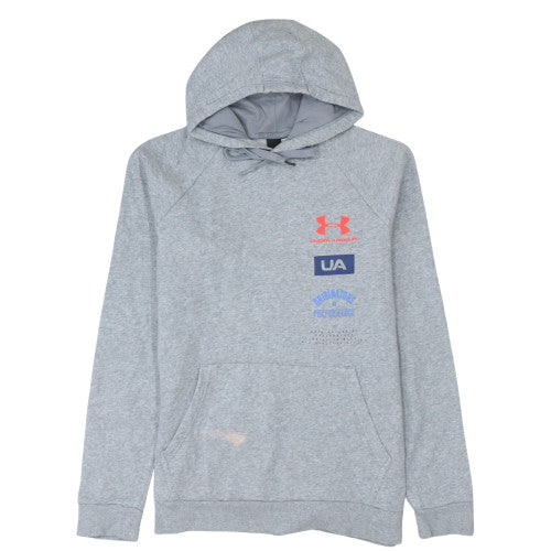 Mens UK Size M Under armour Grey Pullover Hoodie