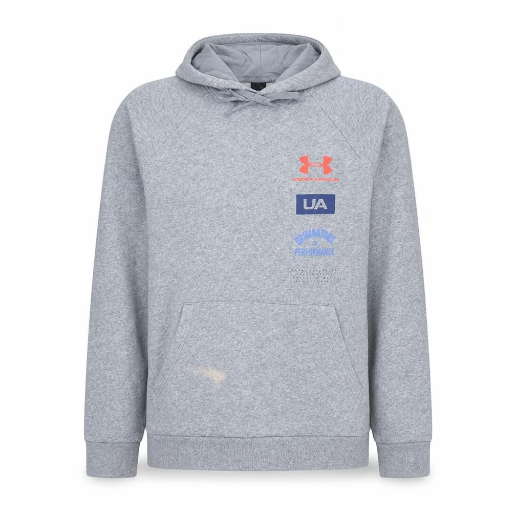 Mens UK Size M Under armour Grey Pullover Hoodie