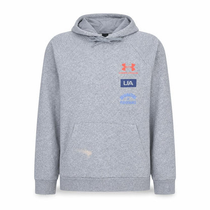 Mens UK Size M Under armour Grey Pullover Hoodie