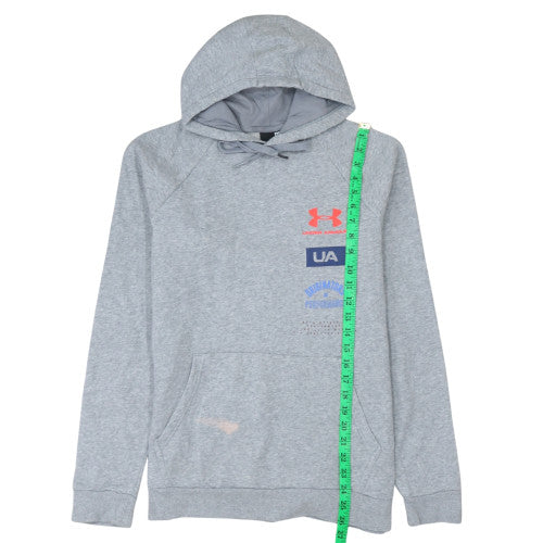 Mens UK Size M Under armour Grey Pullover Hoodie