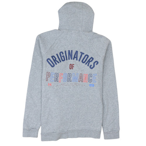 Mens UK Size M Under armour Grey Pullover Hoodie