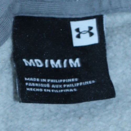 Mens UK Size M Under armour Grey Pullover Hoodie