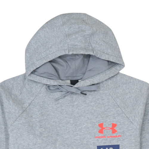 Mens UK Size M Under armour Grey Pullover Hoodie