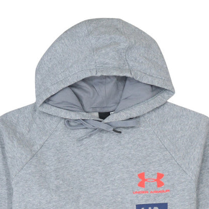 Mens UK Size M Under armour Grey Pullover Hoodie